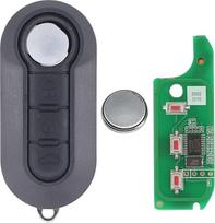 "Doo Engy Key" nuotolinio valdymo pultelis, sulankstomas raktas, 3 mygtukai, automobilio rakto perdavimo blokas ID46 433 MHz su elektronine kortele, skirtas 500 500L Grande Punto 199 Punto Evo Bravo