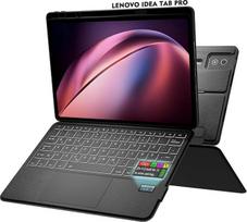 "Doohoeek" "Bluetooth" klaviatūros dėklas su LCD ekranu, skirtas "Lenovo Idea Tab Pro 2025" 12,7 colio, "Bluetooth" belaidė atskiriama klaviatūra su bėgimo takeliais, 7 spalvų apšvietimas, QWERTZ