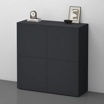 "doporro Sideboard" komoda 100 cm, antracito matinės spalvos Sandėliavimo spintelė Stovinti ant grindų jūsų gyvenamajai erdvei Daug vietos spintelė 04