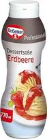"Dr. Oetker Professional" braškių desertinis padažas, 770 ml buteliukas, uždengiamas dangteliu, sandarus, patogus dozavimo buteliukas, 1-39-252310
