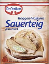 "Dr. Oetker" džiovintų rugių viso grūdo miltų rūgpienis - lengva kepti duoną ir gaminti picų tešlą