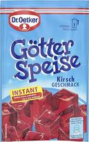 "Dr. Oetker" greito paruošimo vyšnių skonio 92 g desertinių miltelių vyšnių skonio želė su cukrumi