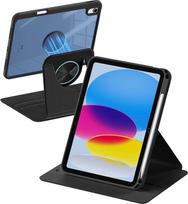 "drivego 360" besisukantis dėklas "iPad" (A16) 11 kartos 11 colių 2025, "iPad" 10 kartos 10,9 colių 2022, magnetinis nuimamas dėklas su rašiklio laikikliu, kieto kompiuterio permatoma nugarėlė, juodas