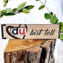 "Du bist toll" šokolado plytelės dovanų dėžutė, įskaitant "Duplo" mažą dovaną moterims, vyrui, mamai, geriausiam draugui, šokoladas