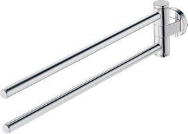 "Duravit" 0099221000 Rankšluosčių džiovintuvas su 2 rankenomis, mobilus, 445 mm, chromuotas