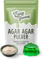 "Easy Yummy" agaro agaro milteliai, veganiškos želatinos milteliai, 100 % halal veganiškos želatinos milteliai (100 g)