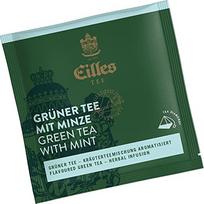 "Eilles", "Tea Diamonds", žaliosios arbatos su mėtomis piramidiniai maišeliai, 50 vnt., supakuoti atskirai