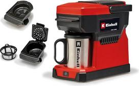 "Einhell TE-CF 18 Li-Solo Power X-Change" akumuliatorinis kavos aparatas (18 V, 240 ml vandens talpykla, skirtas filtruotai kavai ir kavos kapsulėms, nešiojimo rankena, yra kavos puodelis su dangteliu, baterija neįtraukta)