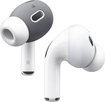 "elago" [tinka prie korpuso] Ausų kištukų dangtelis, suderinamas su "Apple AirPods Pro 2", neslystantis silikoninis dangtelis, apsaugotas nuo dulkių (2 poros 2 spalvų) (tamsiai pilka/balta)