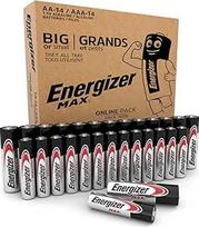 "Energizer Max" AA ir AAA baterijos (28 vnt.) - 1,5 V šarminės baterijos namams ir biurui - 100 % plastiko nenaudojanti perdirbama pakuotė - 10 metų galiojimo laikas [tik "Amazon"]
