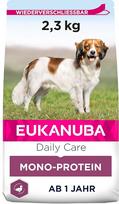 "Eukanuba Daily Care" vienbaltyminis šunų ėdalas - sausas ėdalas, kurio sudėtyje yra tik anties baltymų, mažai alergiškų šunų, 2,3 kg
