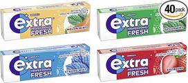 "Extra Professional Fresh" kramtomosios gumos mišinys I 40 pakuočių 4 rūšių I "Fresh Melon Mint" I "Fresh Strong Mint" I "Fresh Spearmint" I "Fresh Spearmint" I "Strawberry" I "Fresh Breath" I Dantų priežiūra