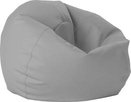 "FDP Bean Bag" 30 colių vinilinis "Bean Bag" baldas vaikams paaugliams, puikiai tinkantis skaityti, žaisti vaizdo žaidimus ar atsipalaiduoti, dūmų pilkos spalvos