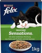 "Felix Inhome Sensations" sausas maistas katėms su vištienos grūdais ir sodo žalumynais, 1 pakuotė (1 x 1 kg)
