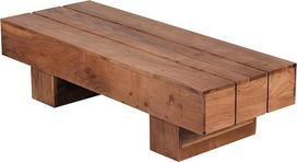 "FineBuy" medžio masyvo kavos staliukas, 120 x 45 x 30 cm