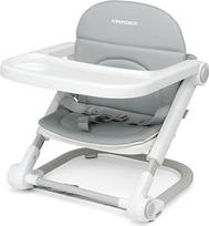 "Foppapedretti Lift Booster Seat" kėdutė vaikams nuo 6 mėnesių iki 3 metų (iki 15 kg), nuimamas ir nešiojamas dėklas, yra krepšys, nuimamas ir skalbiamas paminkštinimas, 3 aukščiai, pilka