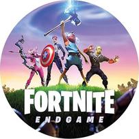 "Fortnite Cake Topper" apvalus 20 cm fondantinis popierius "Premium