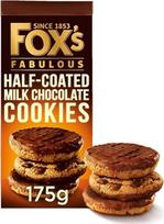 "Fox's Fabulous Half Coated Milk Chocolate Cookies", 175 g