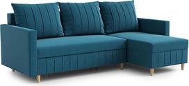 "Fox" kampinė sofa su miego funkcija ir lovos dėže - sofa-lova L formos 3-vietė sofa-lova - svetainės kampiniai sofos baldai 224 x 146 x 98 cm sofa-lova - gulimas paviršius 200 x 135 cm