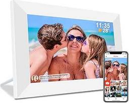 "Frameo" skaitmeninis nuotraukų rėmelis 10,1 colio elektroninis nuotraukų rėmelis "Smart WiFi" skaitmeninis nuotraukų rėmelis 32GB atminties SD kortelės lizdas 1280 x 800 IPS ekranas Automatinis