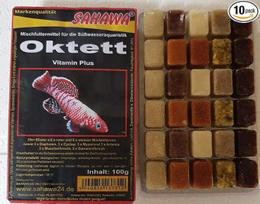 "Frozen Food" žuvų maistas 10 x 100 g "Blister Octet" - 8 rūšių mišrus maistas įvairiai mitybai akvariume
