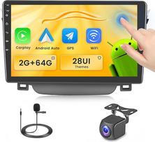 "Fuluku 2+64G Android 13" automobilinis radijas "Hyundai I30" 2011 2012 2013 2014 2015 su belaidžiu "Carplay" "Android" automobiliu, 9 colių ekrano automobilinis radijas su "Bluetooth/WiFi/GPS/ galinio vaizdo kamera/FM/RDS/SWC