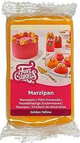 "FunCakes" migdolų cukraus tešla (olandiškas marcipanas) Aukso geltonumo: Lengva naudoti, glotni, puikiai tinka tortams puošti, halal, košerinė ir be glitimo. 250g