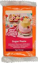 "FunCakes" ritininis fondantas, "Tigrinis apelsinas", lengvai naudojamas, glotnus, lankstus, minkštas ir elastingas, puikiai tinka tortams dekoruoti, halal, košerinis ir be glitimo, 250 g