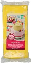 "FunCakes" ritininis fondantas, švelniai geltonos spalvos, lengvai naudojamas, lygus, lankstus, minkštas ir lankstus, puikiai tinka tortams dekoruoti, halalinis, košerinis ir be glitimo, 1 kg