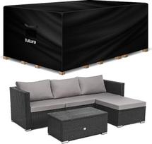 "Futura" sodo baldų dangteliai Lauko rotango vandeniui atsparūs 213 x 132 x 72 cm itin sunkiųjų 600D Oksfordo audinys, atsparus plyšimui, su PVC pamušalu, nugarinės ventiliacijos angos