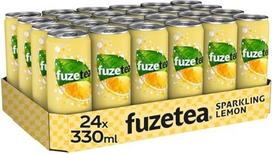 "Fuze Tea" putojanti juodoji arbata "Sleek Blik" 24 x 33 cl