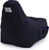 "Game Over" 8 bitų vaizdo žaidimų krepšys, žaidimų kėdė, skirta patalpoms, kambariui, šoninės kišenės valdikliui, ausinių laikiklis, ergonomiškas dizainas žaidėjams.