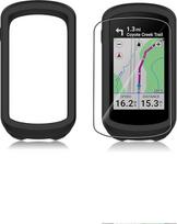 "Garmin Edge Explore 2" dviračių kompiuterio dėklas, silikoninis apsauginis dėklas, suderinamas su "Garmin Explore2", su minkšta TPU ekrano apsauga, atsparus smūgiams, dulkėms, atsparus vandeniui, juodas