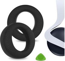 "Geekria Comfort" patogūs pakaitiniai tinklelio ausų įdėklai "Sony PlayStation Pulse Elite" ausinėms ausinėms ausinių įdėklai ausų įdėklai ausų įdėklai ausų įdėklų remonto dalys (juodos spalvos)