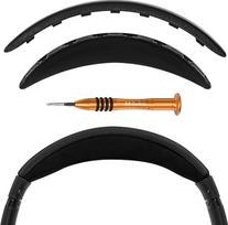 "Geekria Lammy Velvet Headband Pad Compatible with Bose QuietComfort 35II Gaming, QC35II/QC35/QC35/QC45/QC SE Headphones" keičiamosios juostos remonto dalis (juoda)