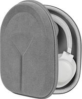 "Geekria Shield" ausinių dėklas, suderinamas su JBL LIVE 500BT, Tune 720BT, TUNE 760NC, TUNE 750NC, TUNE 770NC, pakaitinis kietas kelioninis krepšys su kabelių laikymo vieta - mikropluošto pilkos spalvos