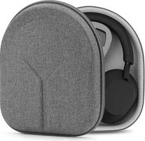 "Geekria UltraShell" ausinių dėklas, skirtas SONY MDR-1000X, MDR-100AAP, MDR-100ABN, MDR-XB950BT, XB650BT, XB750BT, MDR-1A / Kietas korpuso dėklas / ausinių apsauginis kelioninis krepšys (pilkas)