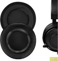 "Geekria" ausų kilimėlio pakaitalas Razer Kraken 7.1 Chroma V2 USB žaidimų ausinėms / ausinių ausinių kilimėliui / ausų pagalvėlei / ausų kaušeliui / ausų dangteliui / ausų kilimėlių remonto dalims (juodas / plastikinis žiedas)