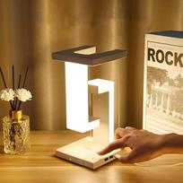 "Generisch" magnetinė plaukiojanti stalinė lempa su belaidžiu įkrovimo pagrindu LED stalinė lempa miegamajam, biurui, balta