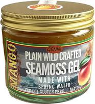 "Genii Plain Wild Crafted Seamoss" gelis su mangais, pagamintas iš šaltinio vandens, veganiškas, be glitimo, ekologiškas