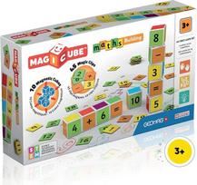 "Geomag Magicube" matematikos statyba 16 magnetinių kubelių + 45 klipai Magnetinis žaislas vaikams, dovana berniukams ir mergaitėms nuo 1 2 3 4 5 6 metų, Montessori magnetinės konstrukcijos