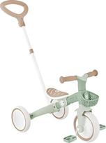 "GLOBBER Learning Trike 3-in-1 Plus ECO" - triratukas ir balansinis dviratukas vaikams, 8/7 colių, reguliuojamas TPR balnelio aukštis, šalavijo žalia