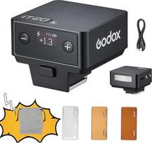 "Godox iT20 TTL" fotoaparato blykstė 700 blyksnių laikas, 1,5 s atkūrimo laikas su magnetiniais spalvotais filtrais (juoda, skirta "Canon")