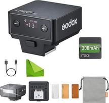 "Godox it20n" fotoaparato blykstė "Nikon", 45G itin kompaktiška, vieno prisilietimo M/TTL, magnetiniai priedai, 700+ blyksčių, 1,5S perdirbimas ir tikslus galios valdymas (juoda)