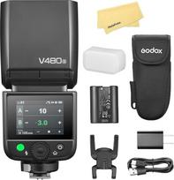 "Godox V480S" TTL fotoaparato blykstė "Sony" fotoaparatui Speedlite Light, 2.4G HSS 1/8000 s, 7,2 V/2200 mAh ličio jonų baterija, 1,7 s įkrovimo laikas, 650 blyksnių pilna galia, 10 pakopų LED nustatymo šviesa