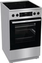 "Gorenje GECS5C70XPA" elektrinė viryklė su stiklo keramikos kaitlente, 50 cm, 70 litrų, "GentleClose", greitasis kaitinimas, "AirFry", "ExtraSteam", "Pizza" režimas 300 °C, teleskopiniai kilimėliai, "AquaClean", kepimo zona, juoda