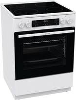 "Gorenje" GEC6C 40 WD elektrinė viryklė su stiklo keramine kaitlente, 60 cm, 71 litras, greitasis kaitinimas, "PerfectGrill", picos režimas, "AquaClean", balta