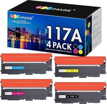 "GPC Image" 4 pakuočių pakuotė 117A suderinamo tonerio pakaitalas HP 117A, skirtas HP spalvotojo lazerio MFP-178nwg-179fwg-178nw-179fnw spalvotajam lazeriui 150a-150nw-150w (W2070A W2071A W2072A W2073A)