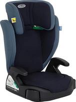 "Graco Junior Maxi™ i-Size R129" vaikiška kėdutė, maždaug nuo 3,5 iki 12 metų (100-150 cm), vaikiška kėdutė, galvos atrama, reguliuojamas aukštis, lengva, puodelio laikiklis, mėlyna, jūrų laivynas