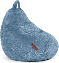 "Green Bean Plush Bean Bag" 45 x 45 x 60 cm - patalpų sėdynės pagalvėlė su 120 L EPS karoliukų užpildu, kurią galima skalbti - "Bean Bag" grindų pagalvėlė "Lounge Chair Stool" - pilka